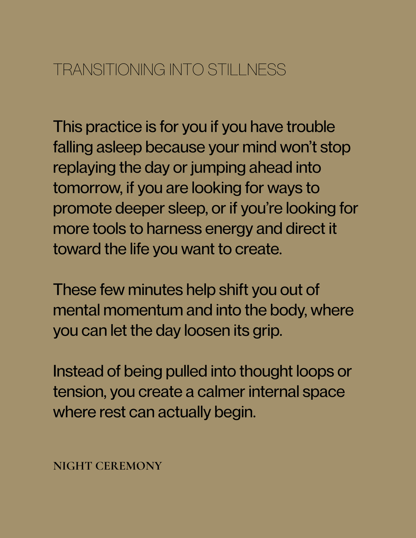 Morning and Night Micro Ceremonie Bundle