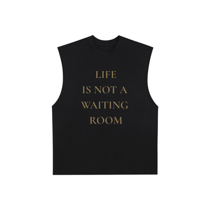 Waiting Room Raw Edge Cotton Tank Top | Artifact Palette