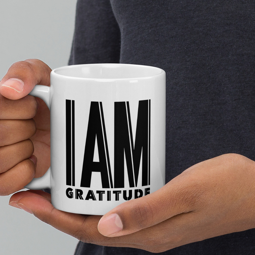 GRATITUDE White Ceramic Mug