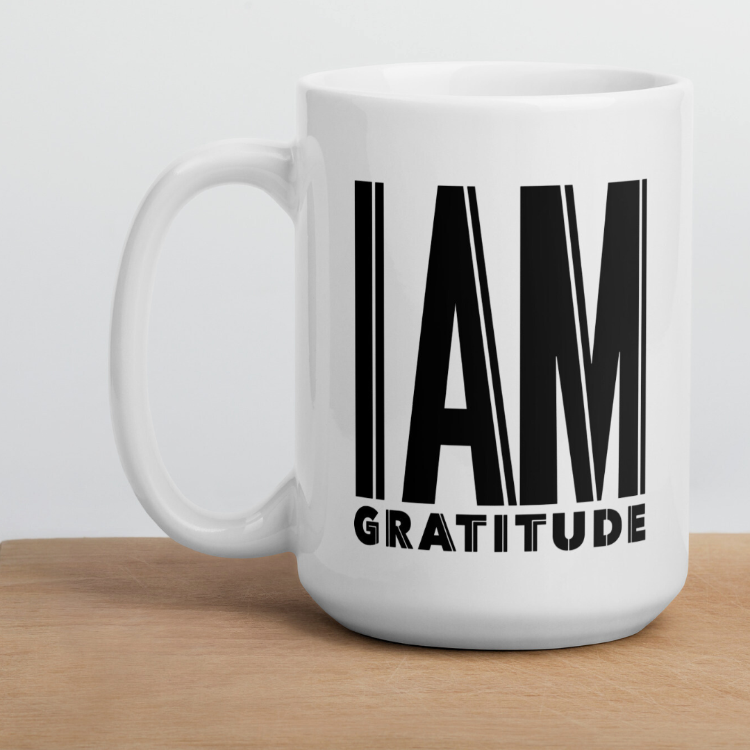 GRATITUDE White Ceramic Mug