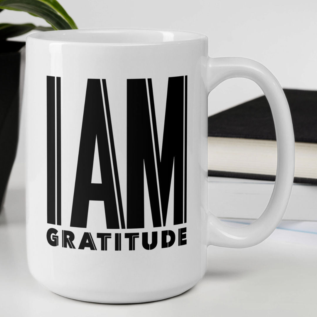 GRATITUDE White Ceramic Mug