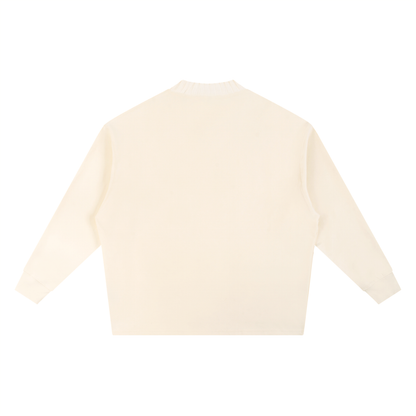 1111 Angel Number Knitted Oversize Sweatshirt | Core Black Palette