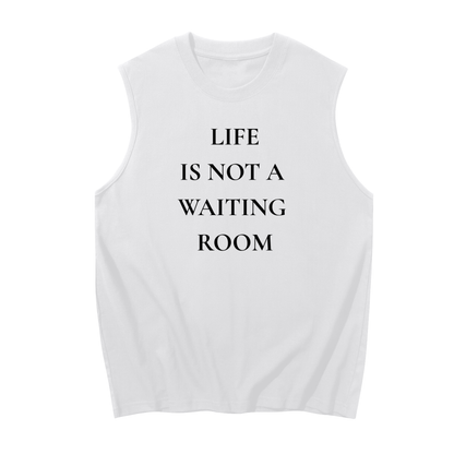 Waiting Room Sleeveless Cotton Tank Top | Core Black Palette