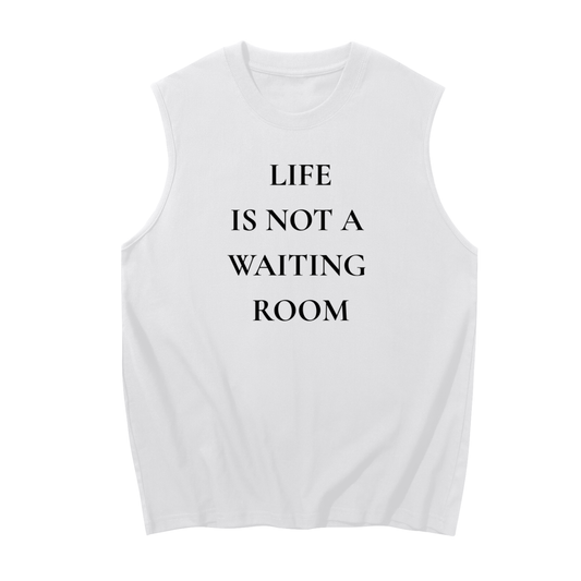 Waiting Room Sleeveless Cotton Tank Top | Core Black Palette
