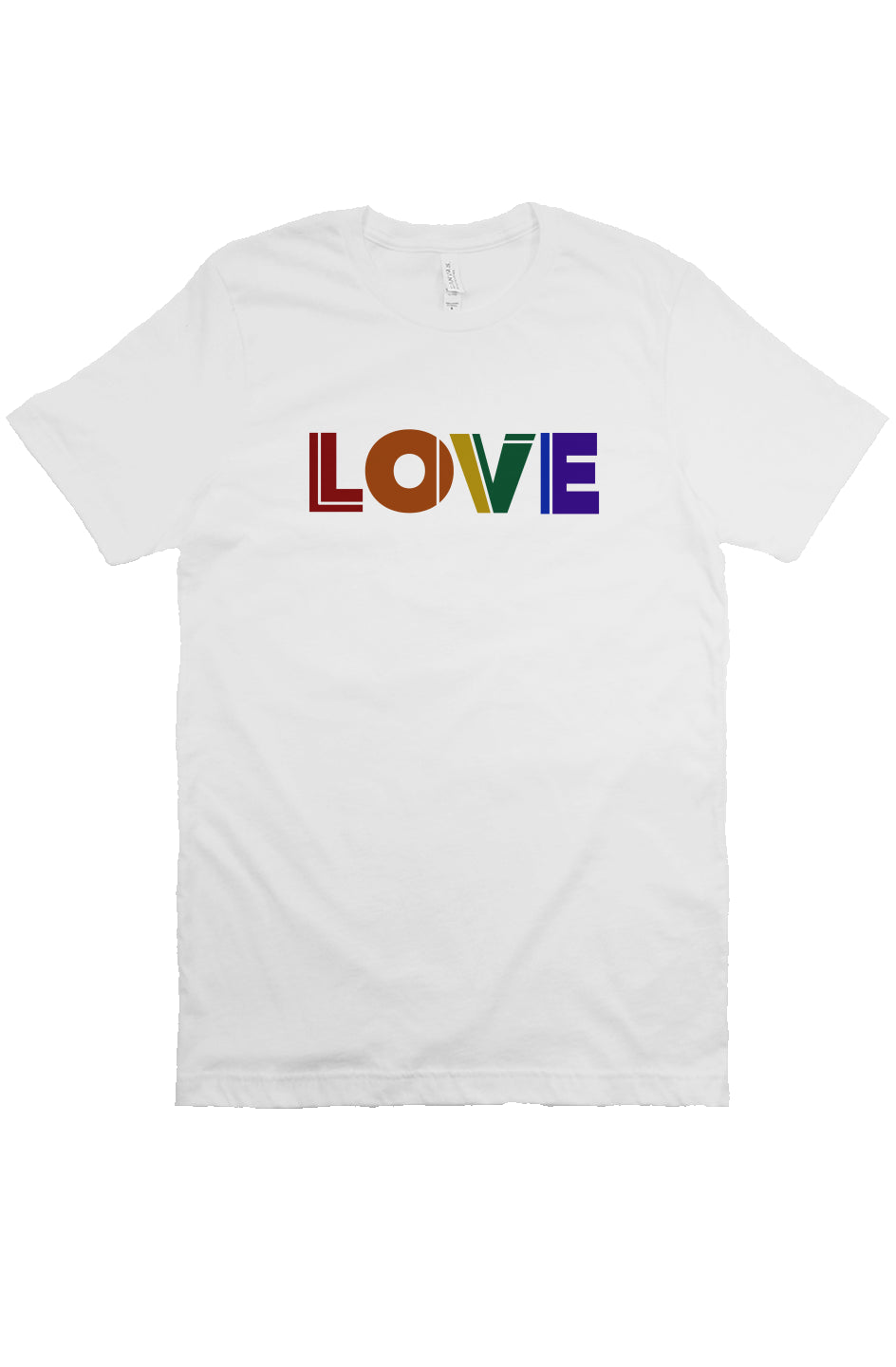 LOVE | PRIDE COLLECTION | WHITE Bella Canvas T Shi