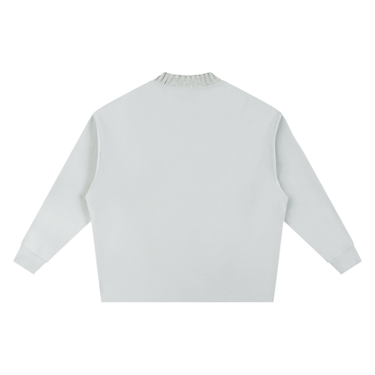1111 Angel Number Knitted Oversize Sweatshirt | Core Black Palette