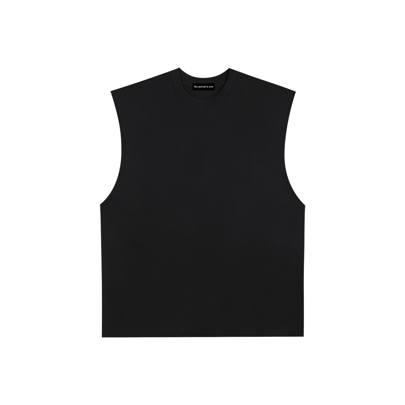 Illusion Raw Edge Cotton Tank Top
