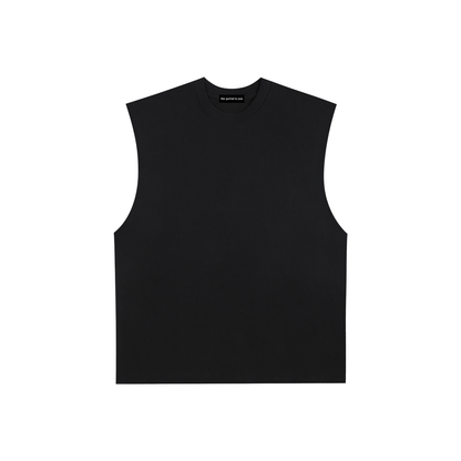Illusion Raw Edge Cotton Tank Top