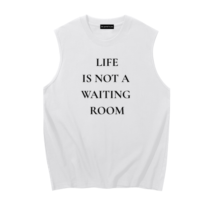 Waiting Room Sleeveless Cotton Tank Top | Core Black Palette