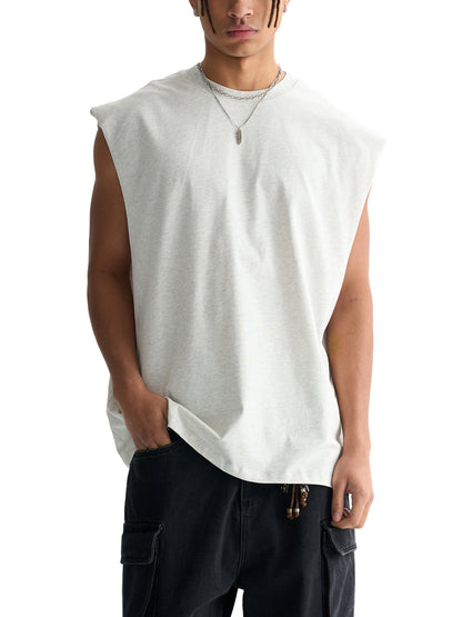 Illusion Raw Edge Cotton Tank Top