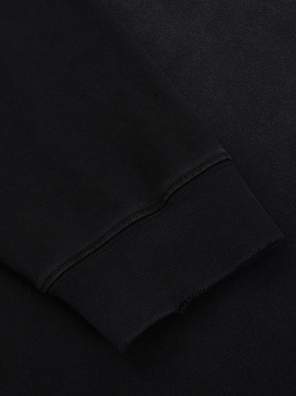 1111 Angel Number Raw Edge Long Sleeve Cotton T-Shirt | Artifact Palette