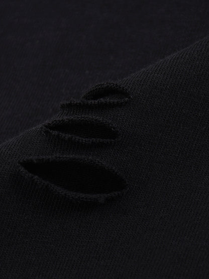 1111 Angel Number Raw Edge Long Sleeve Cotton T-Shirt | Artifact Palette