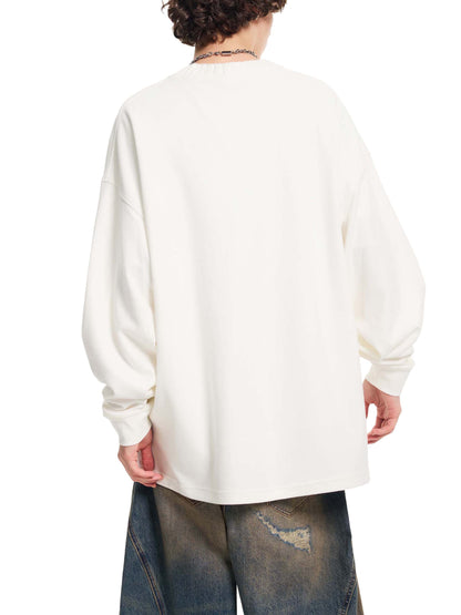 1111 Angel Number Knitted Oversize Sweatshirt | Core Black Palette