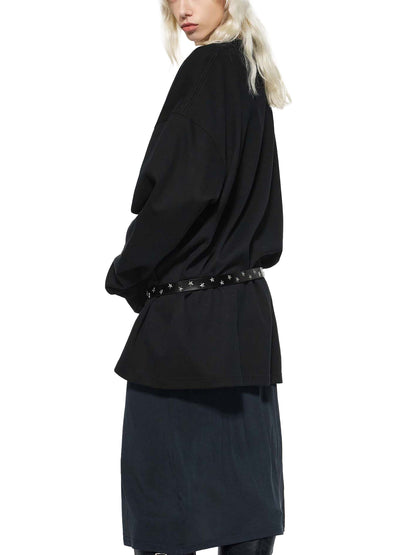 1111 Angel Number Knitted Oversize Sweatshirt | Gray Palette